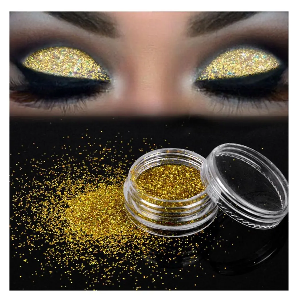 gold and white eyeshadow