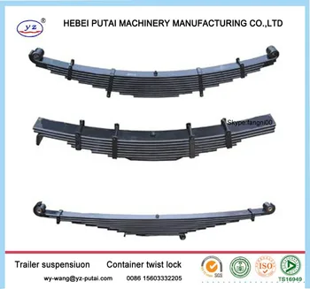 Semi Trailer Truck Bogie Suspension Leaf Spring Parts - Buy Trailer ...