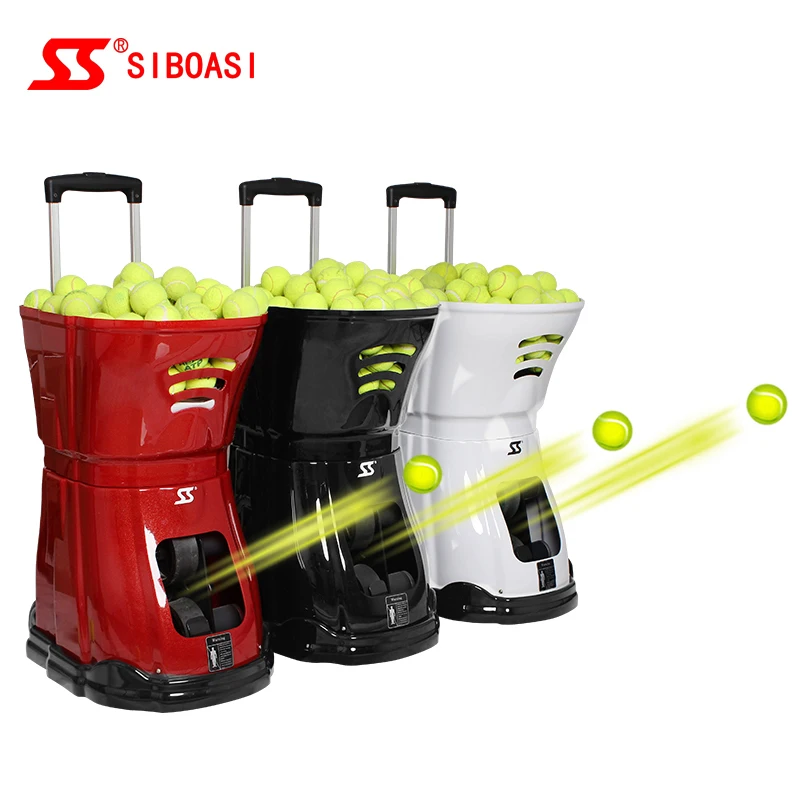 

SIBOASI tennis ball machine S3015, Black/white/red for this tennis ball pitching machine