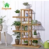Natural bamboo bamboo flower pot shelf rack stand for home and garden