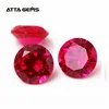Minimum order 50pcs/Pack 1.0~6.0mm 5# Round Synthetic Corundum Synthetic Ruby Stone Prices