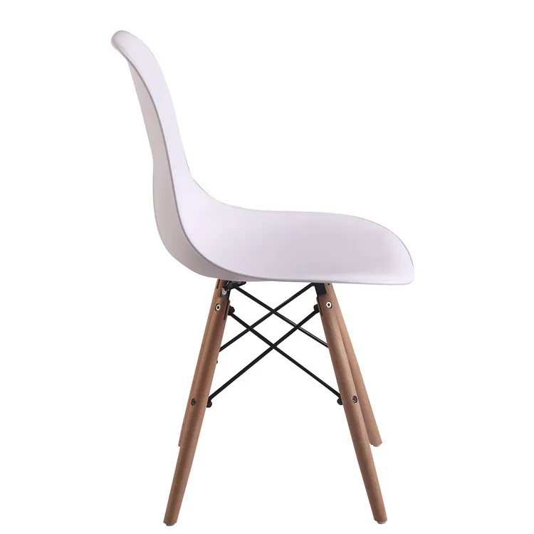 Free Sample Pp Plastic Dining Chairs With Beech Wood Legs Buy Clear