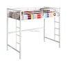 Simple design children play game bed metal loft bunk bed