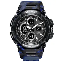 

SMAEL 1708 Camouflage Silicone Sport Digital Analog Watch Men Water Resister Week Chronograph Watches