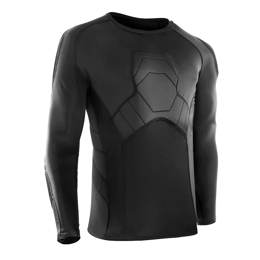 

Padded Compression Shirts, Chest Protector Heart Guard Sternum Protection for Soccer Paintball Football Basketball Cycling