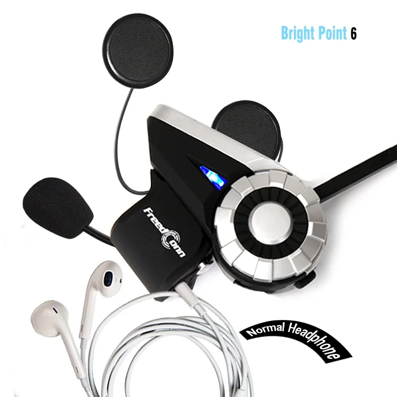 
Freedconn newest Helmet Bluetooth headset T-REX for Group Intercom 8 people can talk at the same time in 1500 meters range +L3 