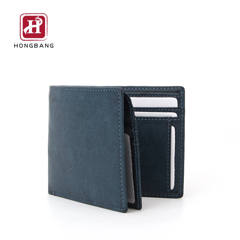 

Classic style mens wallet with filp-up flap RFID wallet for men