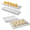 Hosen 28 White Rectangular Buffet Plates For Hotel Restaurant, Guangzhou Rectangle Best Ceramic Serving Platter#