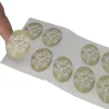 China top supplier brushed aluminium bubble brown sticker label