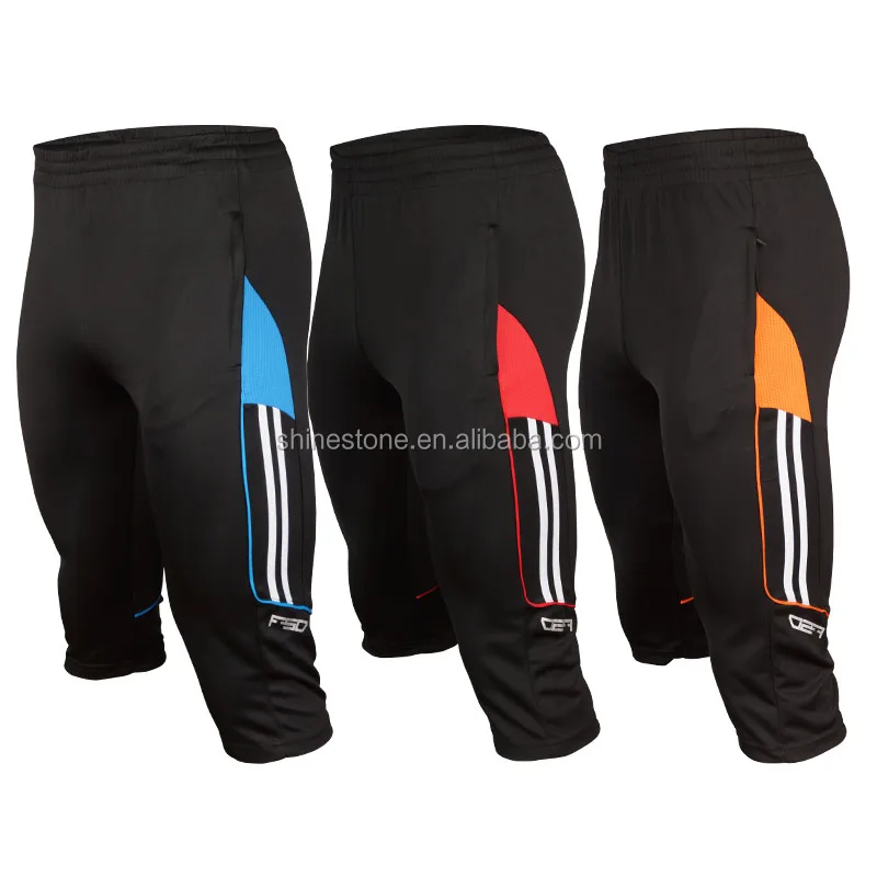 

Wholesale Price Man's 3/4 Soccer Pants High Quality Training Pants, Black