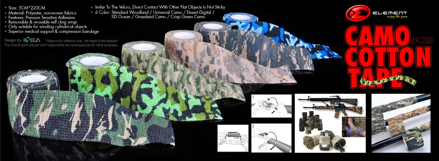 Element Hunting Airsoft Gun Camo Wraptape Rifles Camouflage Buy