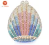 Nice Crystal Rhinestone Clutch Purse Shell Shaped Evening Bag for Party Wholesales from China Supplier