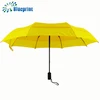 Custom 2 levels of layers auto 3 fold upper and down umbrella