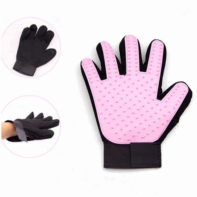

Wholesale Pet Grooming Tool Silicone Massage Hair Remover Dog Cat Cleaning Brush Magic Gloves, As picture or customized