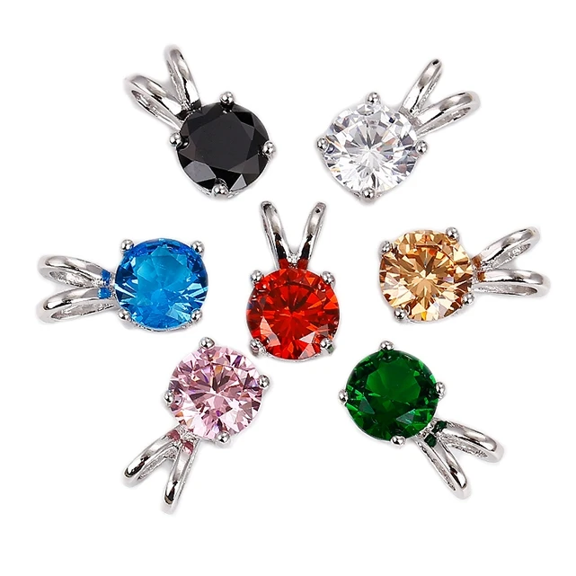 32974 Promotion Price Canton Fair Hot Sell xuping single stone pendant 925 sterling silver color charms, silver color pendant