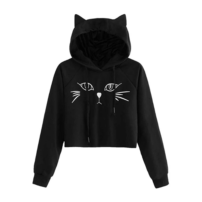 womens cat hoodie