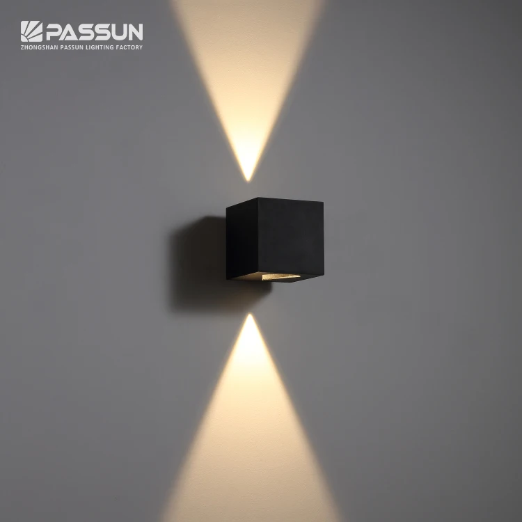 Details about   LED COB Wall Light Up/Down Lamp Exterior Cube Lights Outdoor Indoor Lighting 6W 
