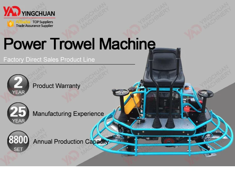 Concrete Used Ride On Power Trowel Machine For Sale