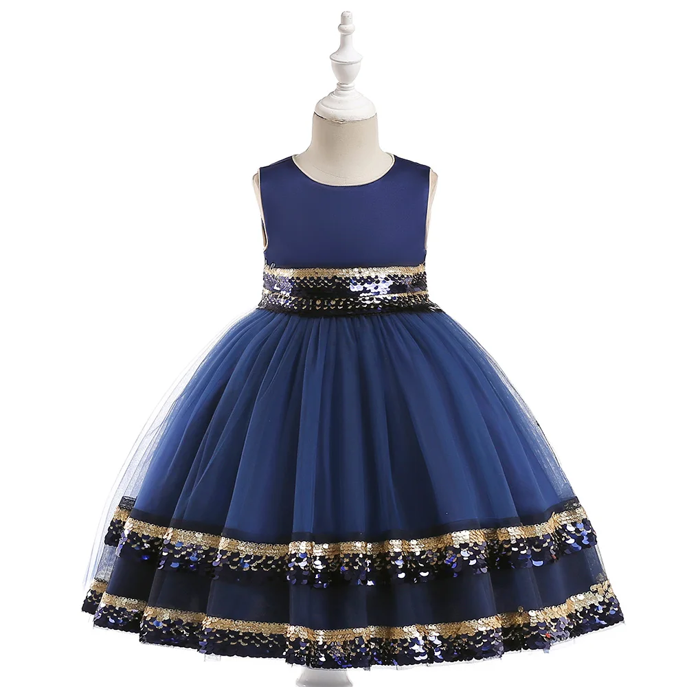 

Royal Popular Designs High Quality Multicolor Bowknot Girl Fashion Birthday Party Wedding Dress L5038, Red;champagne;blue;black