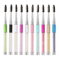 

Ready To Ship Beauty Cosmetic Tools Rhinestone Eyelash Brushes Crystal Mascara Applicators Eyelashes Comb Mascara Brushes