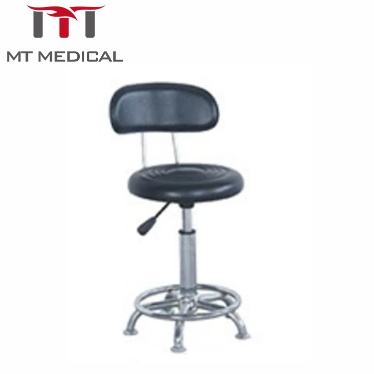 Medical Swivel Lift Chair Stool With Backrest