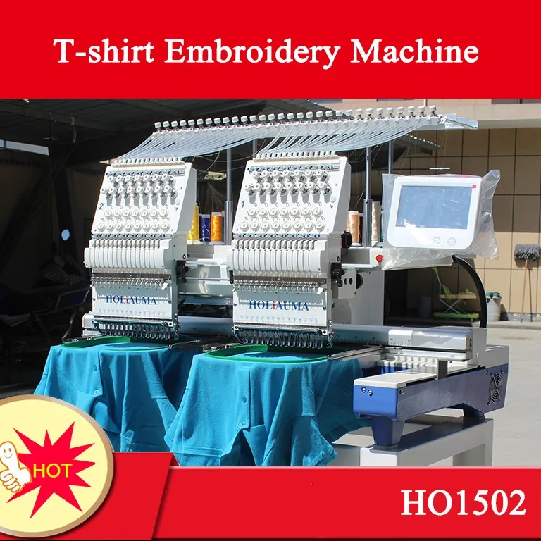 Ho1502 High Speed 2 Head Single Needle Chain Stitch Flat Embroidery