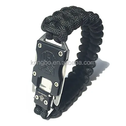 

KongBo Outdoor Survival Tool Self Defense 7 Core Parachute Rope Weaving Survival Bracelet, Customized