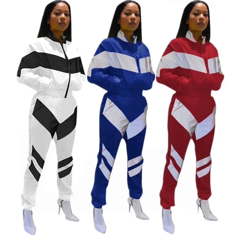 

Women Pact work Crop Top High Waist Pants Tracksuits Casual Female Set two piece suit