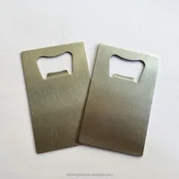 

Wallet Size Stainless Steel Credit Card Bottle Opener Business Card Beer Openers