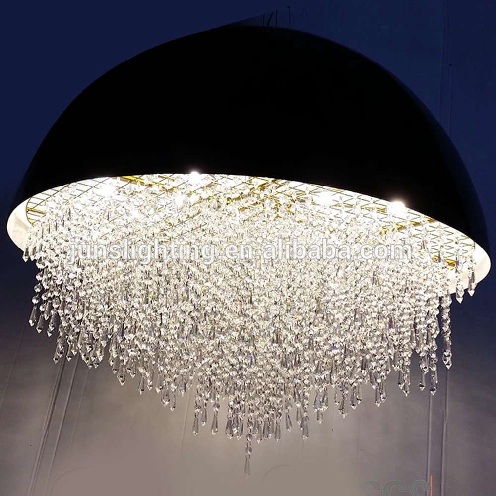 Modern Unique Oval Crystal Chandelier Light Pendant Lamp For Luxury
