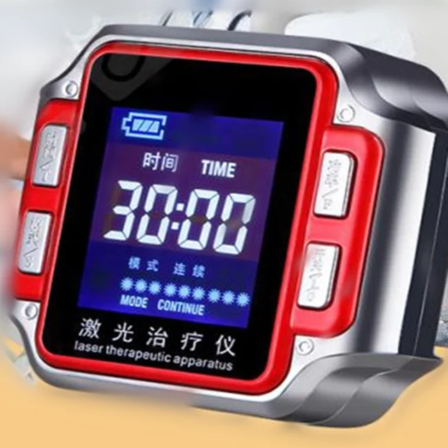 

Chinese factory supplier provide medical acupuncture laser therapy device wrist type watch laser watch