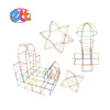 2016 Hot sale and high quality plastic tube DIY toys straw building blocks 210 PCS for kids