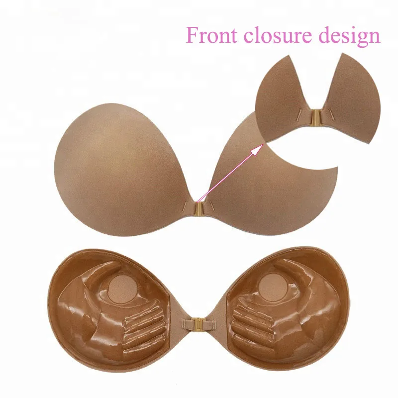 Breathable Palm Shaped Drawstring Invisible Strapless Bra With