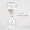 Colorful 32cm 1 / 2 / 4 / 3 hours glass hourglass sand timer for mall promotion timing