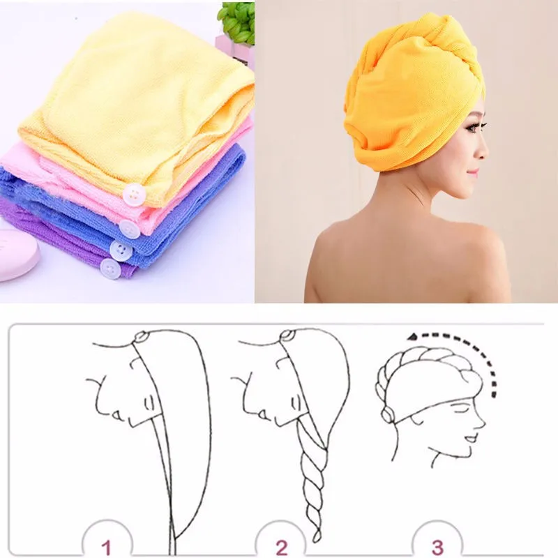 
Wholesale soft textile hair drying towel,promotion Microfiber hair towel 