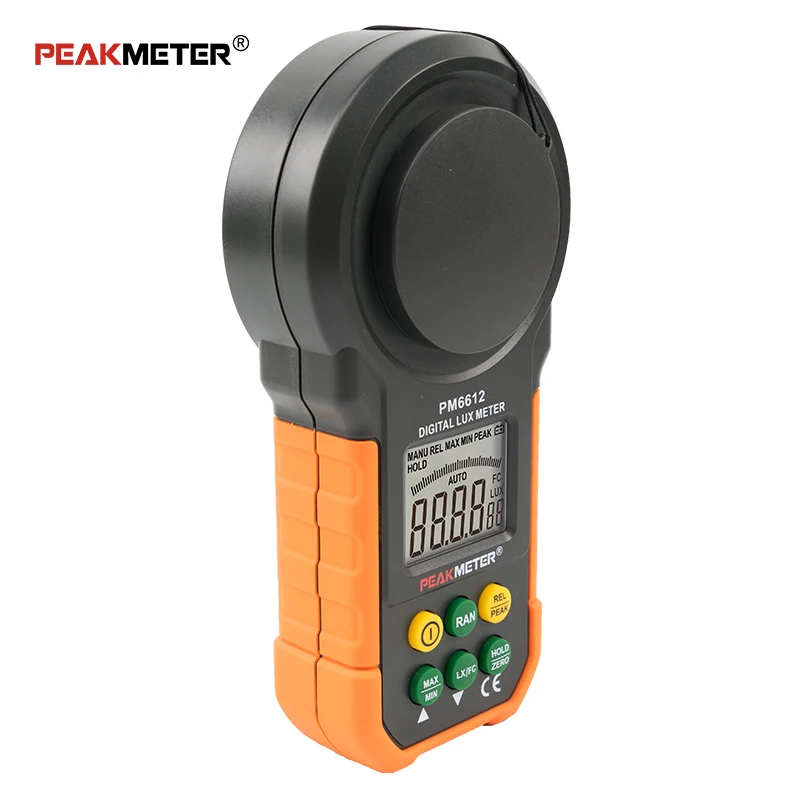 Peakmeter Lux Tester 1/2 Bit Lcd Display Standard Light Digital Led Tes