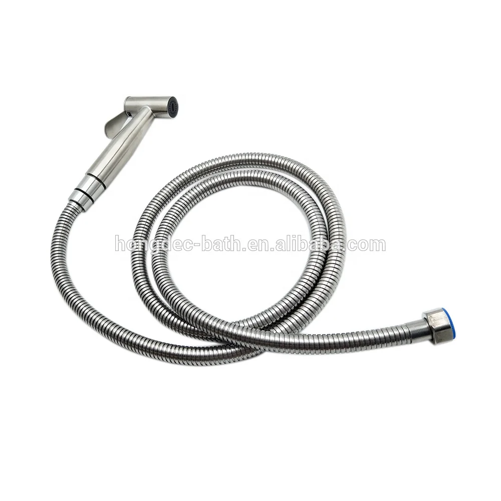 304 Stainless Steel Hand Held Bidet Sprayer Set With Tadapter Valve