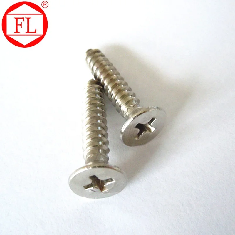 
304 cross recessed countersunk head screws 