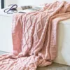 Made in China Hot Sale Decorated Throw Blanket 100% Chenille Soft Blanket