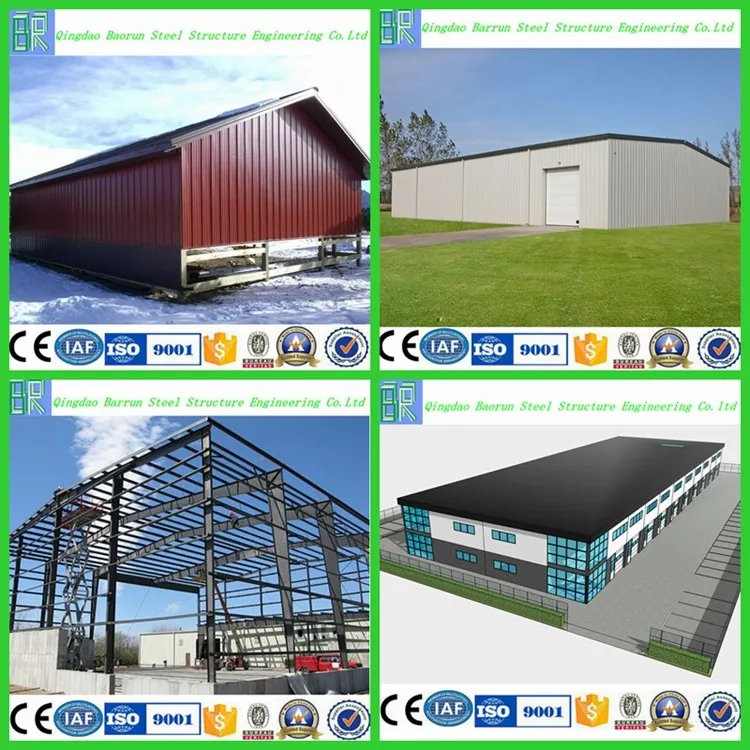Low cost industrial shed design prefabricated barn