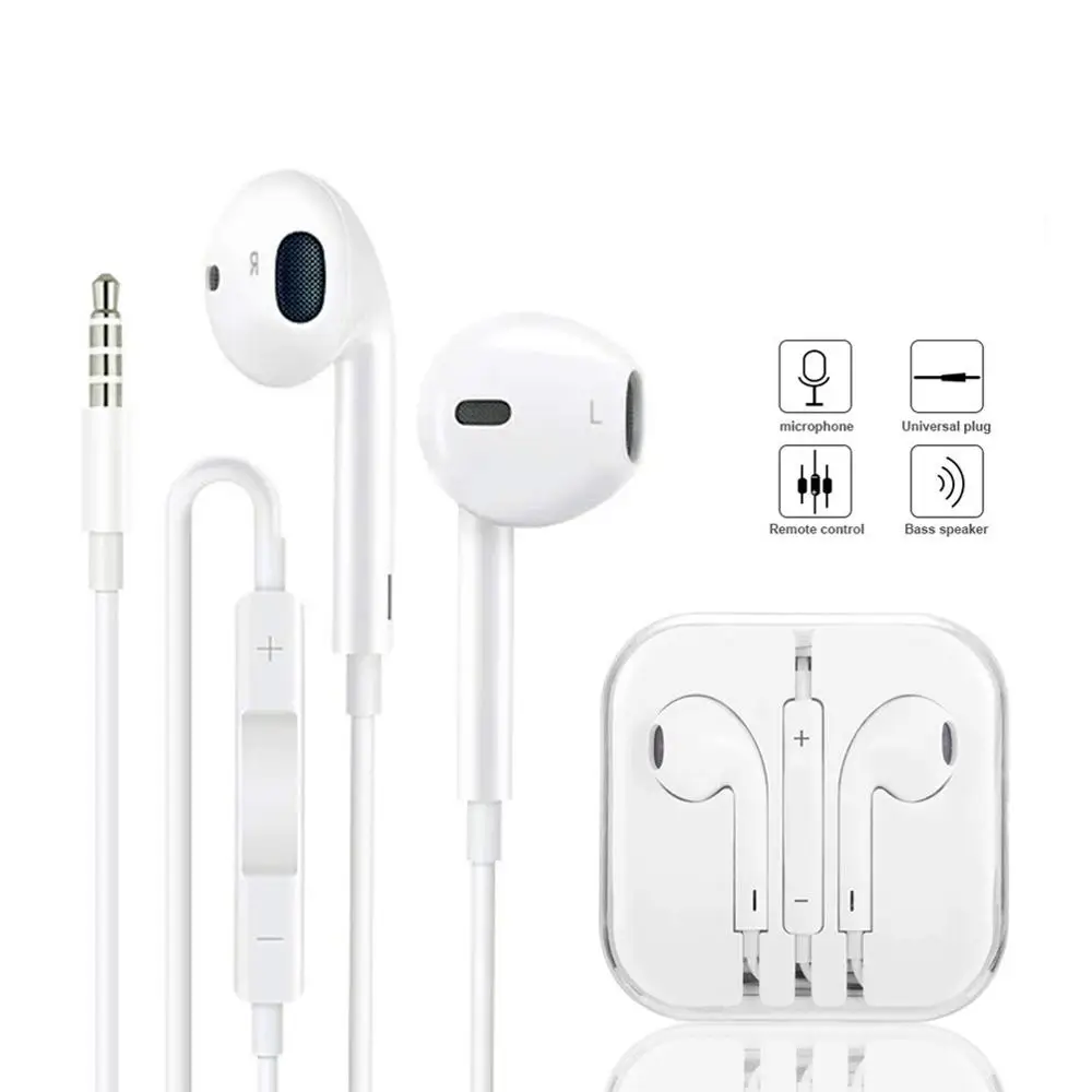 

Cheap earphone For iphone Earphones 3.5mm Headphones With Mic for AUX