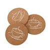 High grade mini custom tea cup mat creative japanese style wooden cup mat
