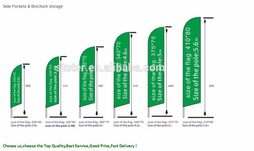 Promotional feather flag