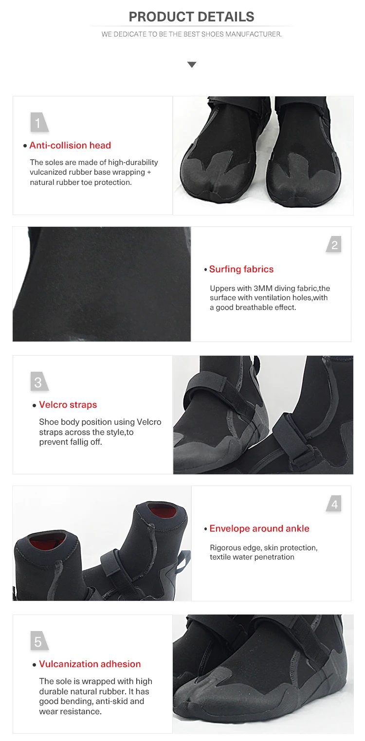 factory provide neoprene diving shoes felt sole diving boots