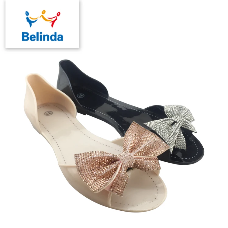 

Flat Slip On Ladies PVC Sandal Jelly Summer Casual Wholesale Women Shoes