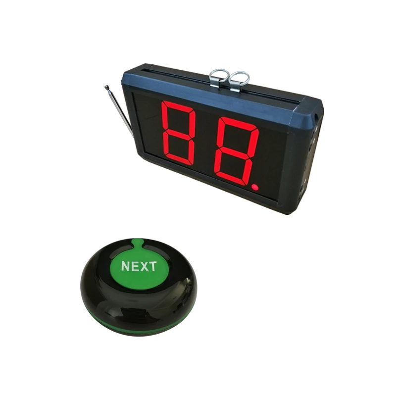 

Take a number system Wireless Number Waiting System 2-digit display with Next Control Button