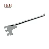 Fit 1" Wall Upright Post Single Wire Steel Display Hook with 15mm Round Tube Support