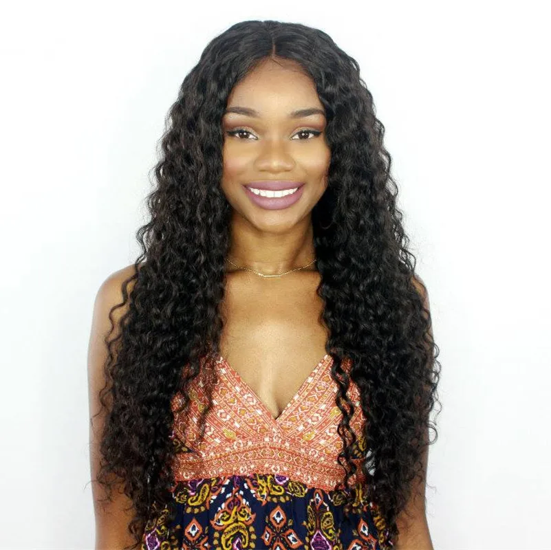 

premier lace wigs brazilian remy hair 150% heavy density sexy big curly glueless full lace wigs for black women, Natural color;1#;1b#