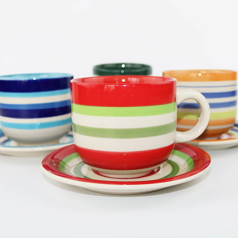 plastic cup and saucer set