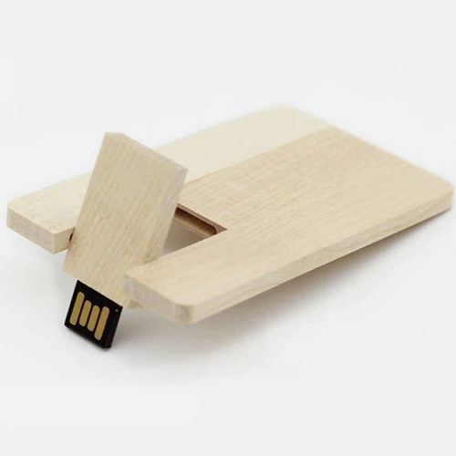Photo studio promotional gift usb 2.0 interface customized laser etched logo 8GB wooden business card usb stick - ANKUX.COM